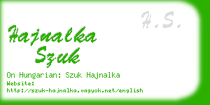 hajnalka szuk business card
